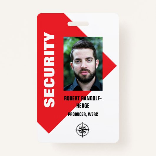 BEDRIJFSMEDIA I.D. EVENT SECURITY PASS BADGE (Voorkant)