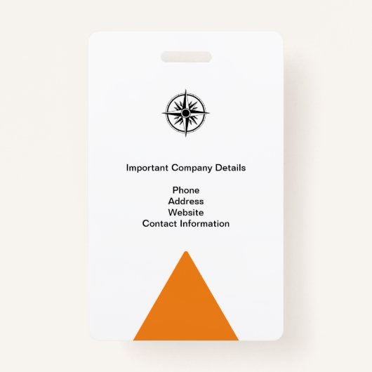 BEDRIJFSMEDIA I.D. EVENT SECURITY PASS BADGE (Achterkant)