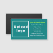 Bedrijfsmerk op Blauwgroen Groene Magnetische Kaar (Voorkant / Achterkant)