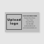 Bedrijfsmerk op Grijze Magnetische Kaart (Voorkant)