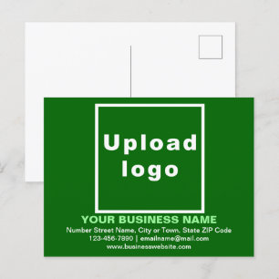 Bedrijfsmerk op Groen Briefkaart