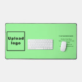 Bedrijfsmerk op Lichte Groene Bureaumat (Keyboard & Muis)