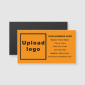 Bedrijfsmerk op Oranje Kleur Magnetische Kaart (Voorkant / Achterkant)