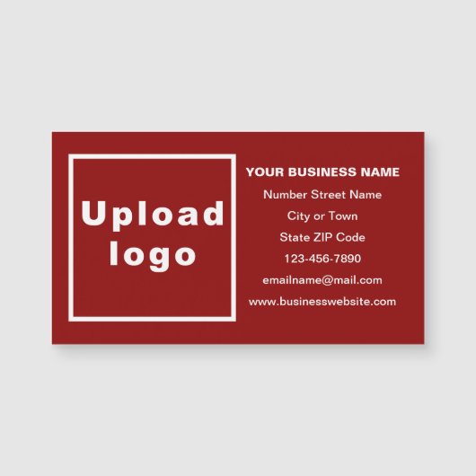 Bedrijfsmerk op Rode Magnetische Kaart (Voorkant)