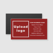 Bedrijfsmerk op Rode Magnetische Kaart (Voorkant / Achterkant)