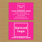 Bedrijfsmerk op Roze Rechthoekige Behuizing Kaart