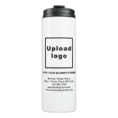 Bedrijfsmerk op Thermische Tumbler Thermosbeker (Voorkant)