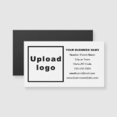 Bedrijfsmerk op Witte Magnetische Kaart (Voorkant / Achterkant)