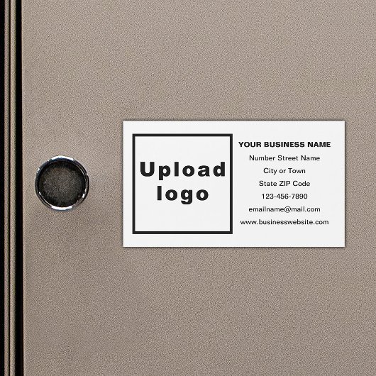 Bedrijfsmerk op Witte Magnetische Kaart