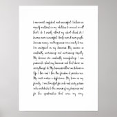 Bedrijfsmindset Kantoor Mantra Poster (Voorkant)