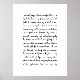 Bedrijfsmindset Kantoor Mantra Poster