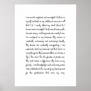 Bedrijfsmindset Kantoor Mantra Poster