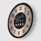 Bedrijfsminimalisme Ivory Roos - Aangepaste Logo Grote Klok (Hoek)