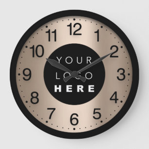 Bedrijfsminimalisme Ivory Roos - Aangepaste Logo Grote Klok