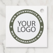 Bedrijfsmoderne website en aangepaste Logo Bedankjes Labels (Achterkant)