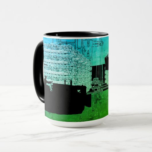 BEDRIJFSMOTINEER DOZER KABELSCHOKKEN KLEUR MOK (Voorkant links)