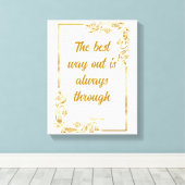 Bedrijfsmotivatie Frost Typografie Canvas Afdruk (Insitu (Houten vloer))