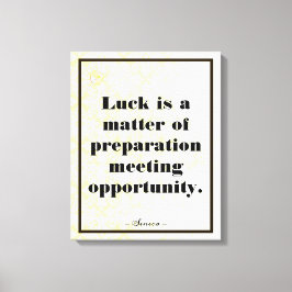 Bedrijfsmotivatie Seneca Typografie Canvas Afdruk