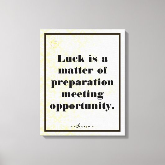 Bedrijfsmotivatie Seneca Typografie Canvas Afdruk (Voorkant)