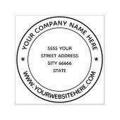 Bedrijfsnaam Adres Persoonlijke Kantoor Zelfinktende Stempel (Design)