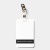 Bedrijfsnaam badge (Achterkant met clip)