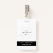 Bedrijfsnaam badge (Voorkant met clip)