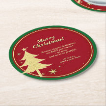 Bedrijfsnaam Bericht Rood, Gouden kerstboom