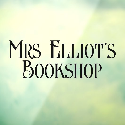 Bedrijfsnaam Chique Simple Black Boutique Raamsticker (Vel 3)