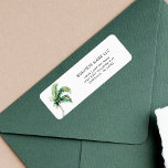 Bedrijfsnaam Christmas Coastal Retouradres Etiket<br><div class="desc">Het etiket van het de terugkeeradres van de Bedrijfs van de Kerstfeestdag van de Palm van de Waterverf het Bedrijfs van de Kerstmis die u kunt gemakkelijk aanpassen door de knoop "aan te passen aan te klikken.</div>