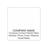 Bedrijfsnaam Contactgegevens Rubber Stamp Rubberstempel (Afrduk)
