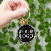 Bedrijfsnaam Creëer Uw eigen bedrijfstekst Sleutelhanger (Hand)