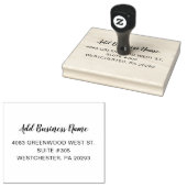 Bedrijfsnaam Eenvoudig aangepast retouradres Rubberstempel (Gestempeld)