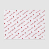 Bedrijfsnaam en aangepaste Logo. Verpakking Tissuepapier (Voorkant)