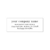 Bedrijfsnaam en contactgegevens | Ondernemingen Rubberstempel (Afrduk)