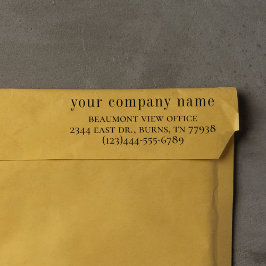 Bedrijfsnaam en contactgegevens | Ondernemingen Zelfinktende Stempel