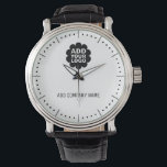 Bedrijfsnaam en Logo bedrijfspromotie Horloge<br><div class="desc">Branded Watches maken unieke promotionele cadeaus voor bedrijven. Personaliseer met uw bedrijfsnaam en logo. De logo horloges geven ook veel waardering voor de werknemers.</div>