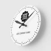 Bedrijfsnaam en Logo bedrijfspromotie Ronde Klok (Hoek)