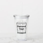 Bedrijfsnaam en Logo op Acryl Tumbler Acryl Drinkbeker (Voorkant)
