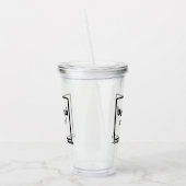 Bedrijfsnaam en Logo op Acryl Tumbler Acryl Drinkbeker (Links)