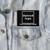 Bedrijfsnaam en Logo op Black Rectangle Button (Insitu)