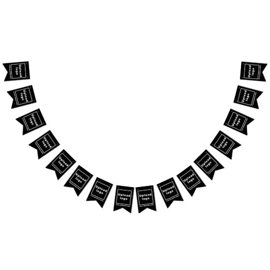 Bedrijfsnaam en Logo op Black Swallowtail Vlaggetjes (Alle)