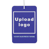 Bedrijfsnaam en Logo op Blue Air Freshener Luchtverfrisser (Voorkant)