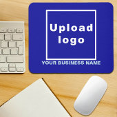 Bedrijfsnaam en Logo op Blue Muismat