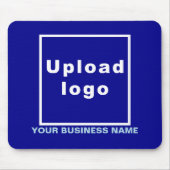 Bedrijfsnaam en Logo op Blue Muismat (Voorkant)