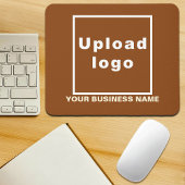 Bedrijfsnaam en Logo op Bruine Muismat