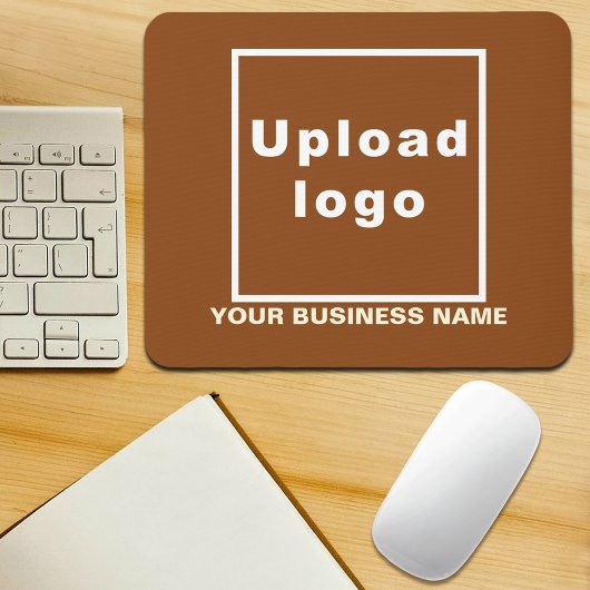 Bedrijfsnaam en Logo op Bruine Muismat