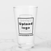 Bedrijfsnaam en Logo op de Glass Cup Glas (Achterkant)