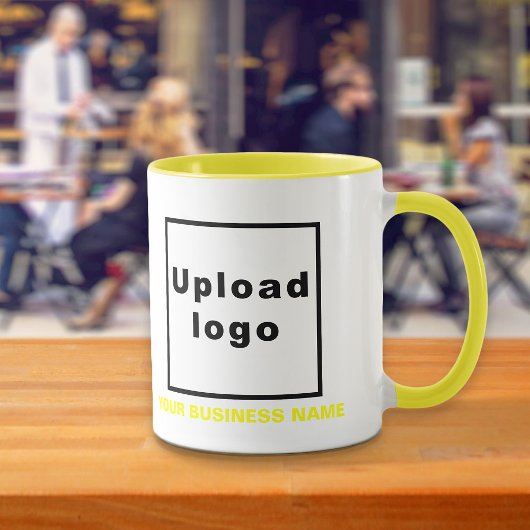 Bedrijfsnaam en Logo op Gele Combo-Mok Mok