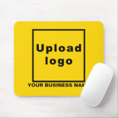 Bedrijfsnaam en Logo op gele Muismat (Met muis)