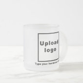 Bedrijfsnaam en Logo op glas Mok (Voorkant rechts)